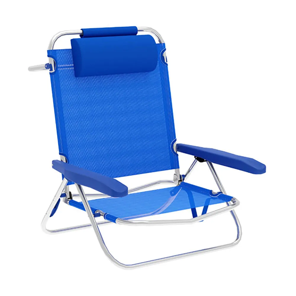 Marbueno Summer 10243 61x68x82 Cm Aluminium Mehrfach Verstellbarer Klappstuhl, Blue, 61 x 68 x 82cm Marbueno Summer 10243 61x68x82 Cm Aluminium Mehrfach Verstellbarer Klappstuhl, Blue, 61 x 68 x 82cm
