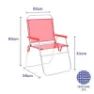 Marbueno Summer 52x56x80 Cm Fester Klappstuhl Aus Aluminium unisex