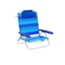 Marbueno Summer 61x68x82 Cm Niedriger Klappstuhl 5 Positionen, Blue / navy, One Size