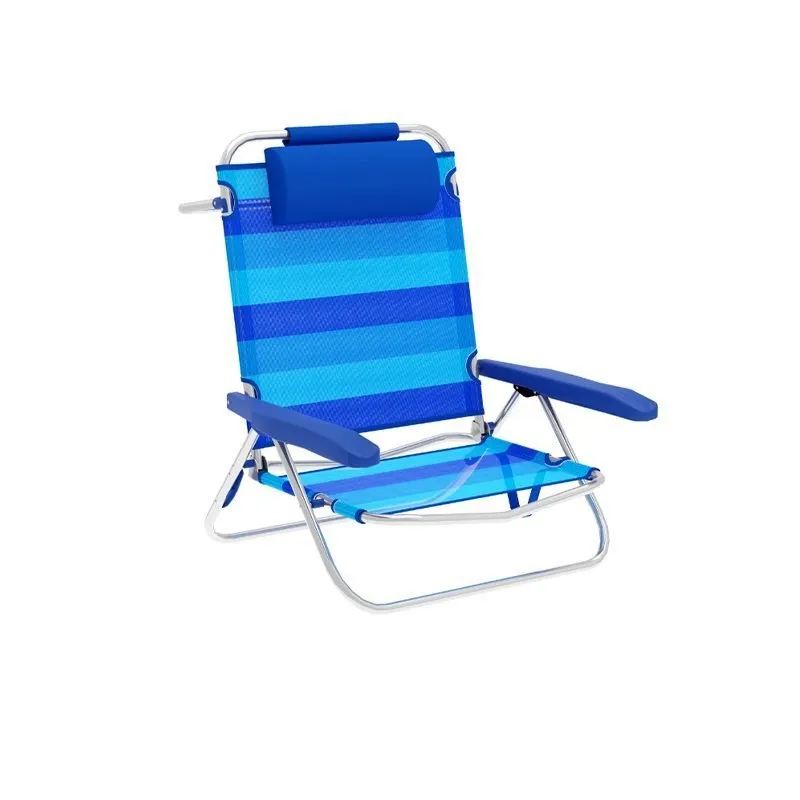 Marbueno Summer 61x68x82 Cm Niedriger Klappstuhl 5 Positionen, Blue / navy, One Size Marbueno Summer 61x68x82 Cm Niedriger Klappstuhl 5 Positionen, Blue / navy, One Size