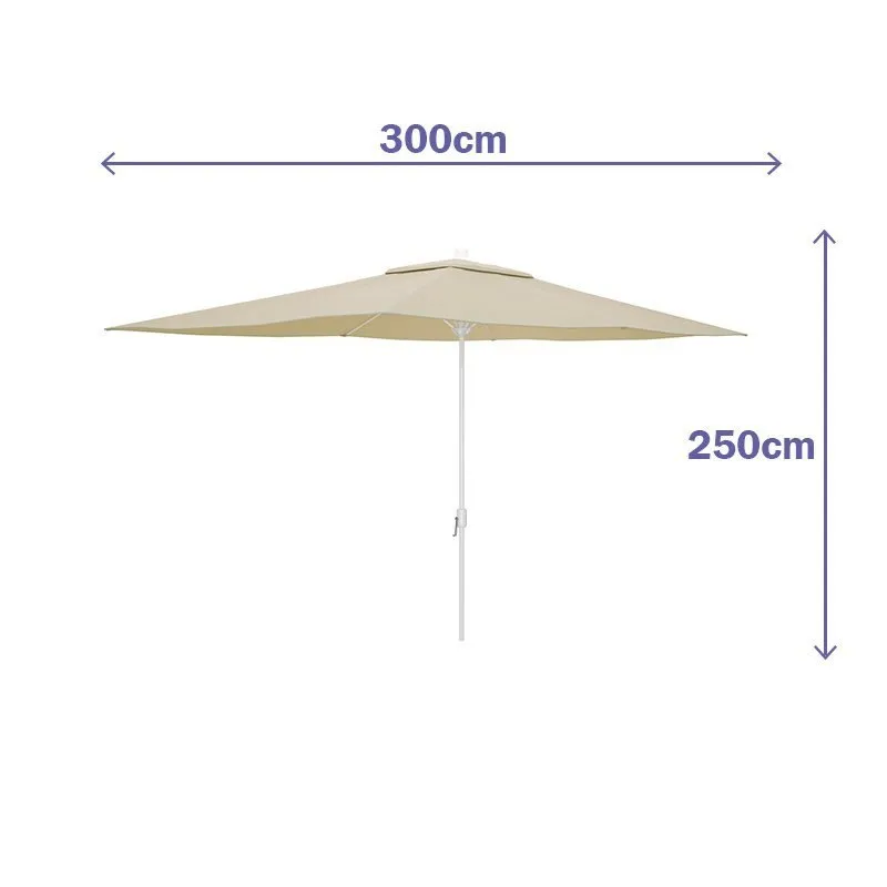 Marbueno Summer Aluminium Runder Sonnenschirm Mit Stockhöhe 200 Cm 35 Mm 300 Cm, Beige, One Size Marbueno Summer Aluminium Runder Sonnenschirm Mit Stockhöhe 200 Cm 35 Mm 300 Cm, Beige, One Size