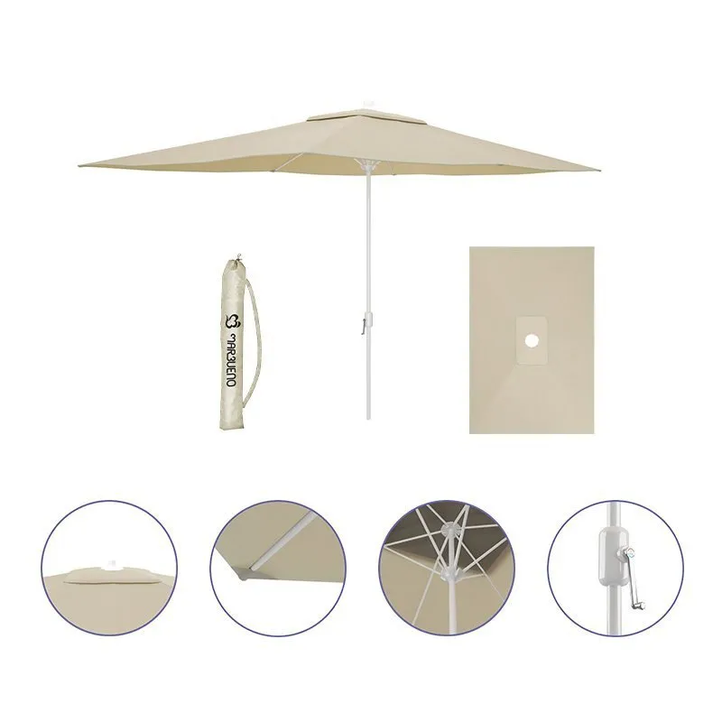 Marbueno Summer Aluminium Runder Sonnenschirm Mit Stockhöhe 200 Cm 35 Mm 300 Cm, Beige, One Size Marbueno Summer Aluminium Runder Sonnenschirm Mit Stockhöhe 200 Cm 35 Mm 300 Cm, Beige, One Size