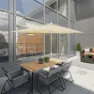 Marbueno Summer Aluminium Runder Sonnenschirm Mit Stockhöhe 200 Cm 35 Mm 300 Cm, Beige, One Size