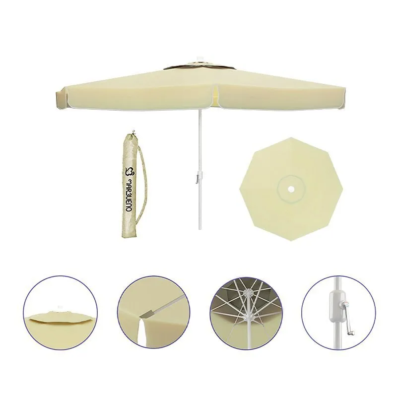 Marbueno Summer Aluminium Runder Sonnenschirm Mit Stockhöhe 270 Cm 35 Mm 240 Cm, Beige, One Size Marbueno Summer Aluminium Runder Sonnenschirm Mit Stockhöhe 270 Cm 35 Mm 240 Cm, Beige, One Size
