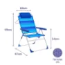Marbueno Summer Klappstuhl 5 Positionen 67x66x99 Cm