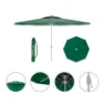 Marbueno Summer Stahl Runder Sonnenschirm Mit Stockhöhe 300 Cm 35 Mm 250 Cm, Green, One Size