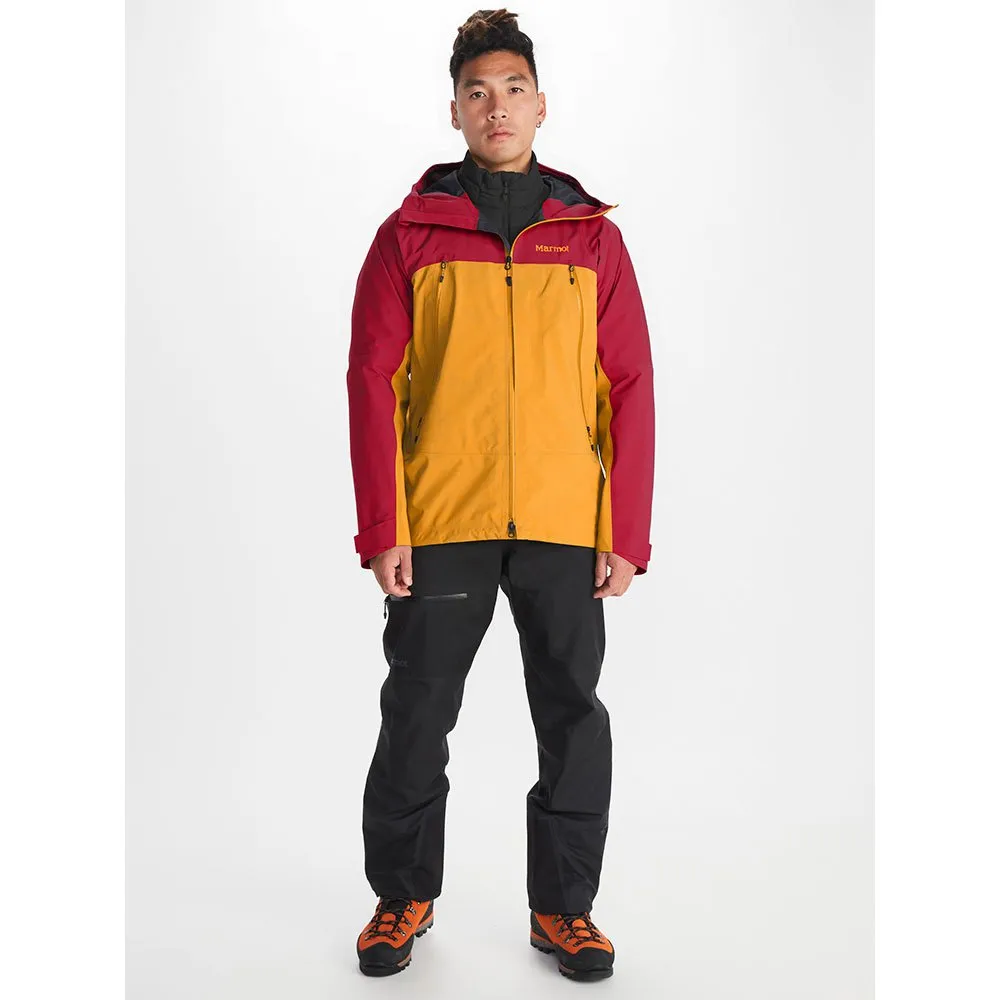 Marmot Alpinist Goretex Jacke, Team red / golden sun Marmot Alpinist Goretex Jacke, Team red / golden sun