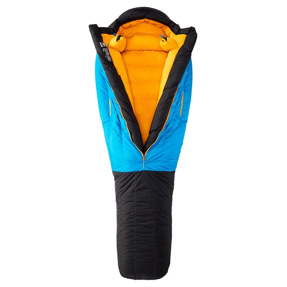 Marmot Cwm Schlafsack, Clear blue / black, Central Zip