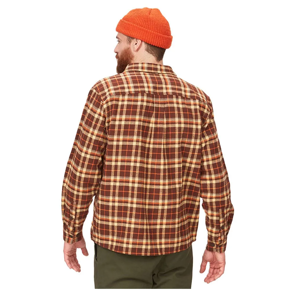 Marmot Doran Midweight Flannel Ls Langarmhemd, Chocolate
