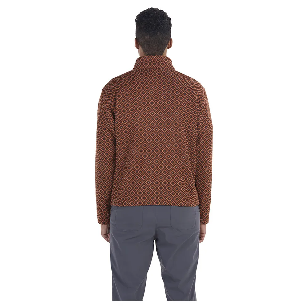 Marmot Heavyweight Drop Line Printed Fleece Mit Halbem Reißverschluss, Auburn geo diamonds Marmot Heavyweight Drop Line Printed Fleece Mit Halbem Reißverschluss, Auburn geo diamonds