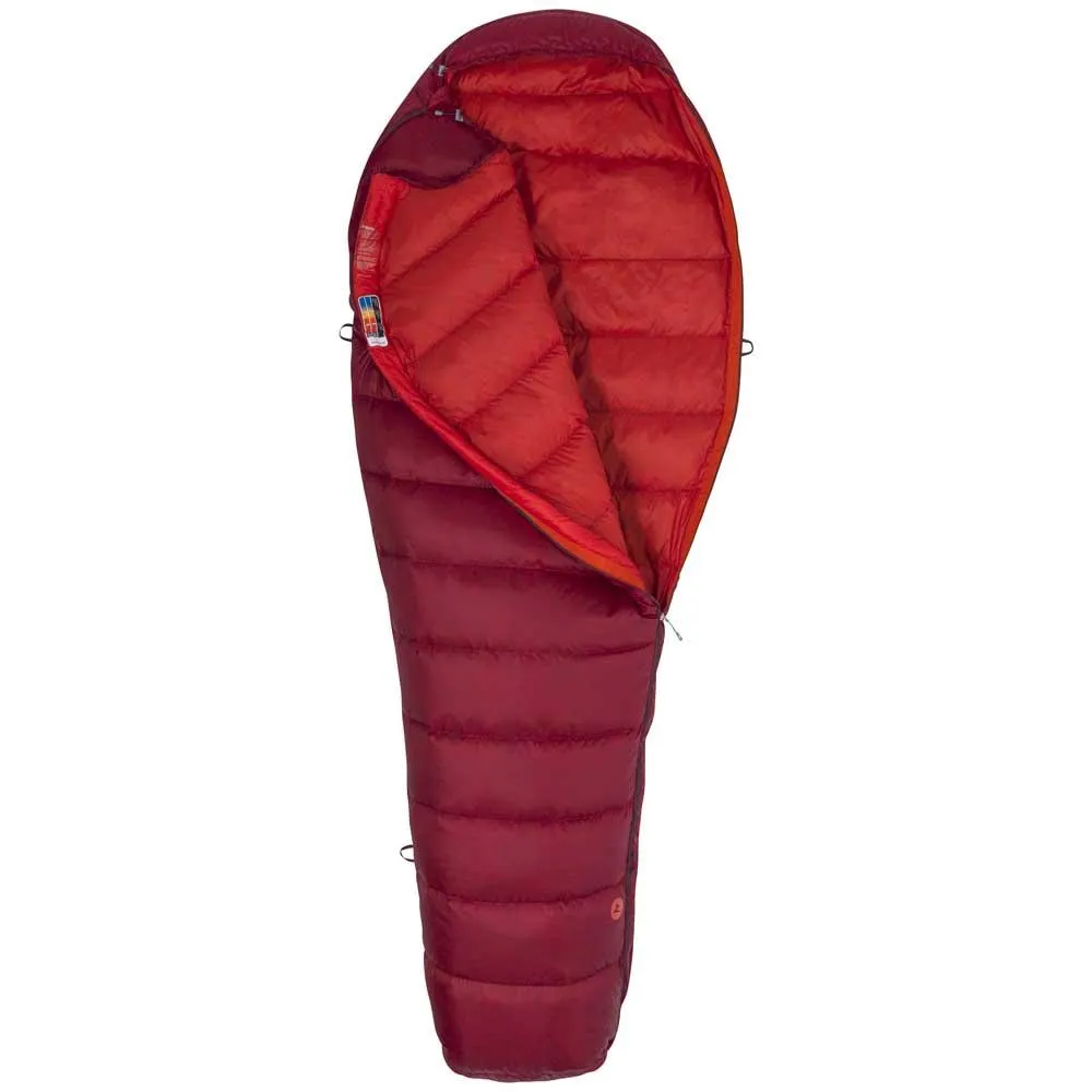 Marmot Micron 40 Schlafsack, Sienna red / tomato, Left Zipper Marmot Micron 40 Schlafsack, Sienna red / tomato, Left Zipper