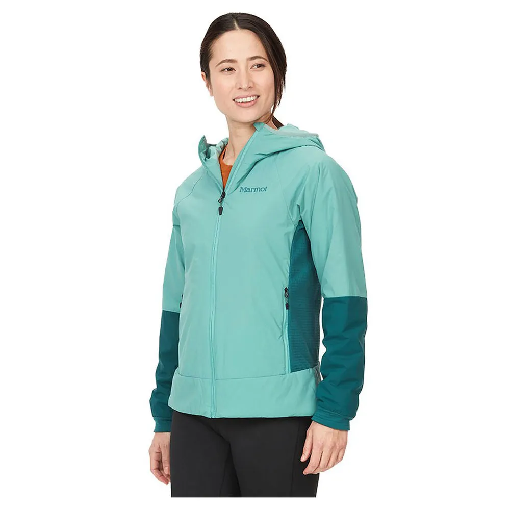 Marmot Novus Hybrid Kapuzenpullover, Blue agave / dark jungle