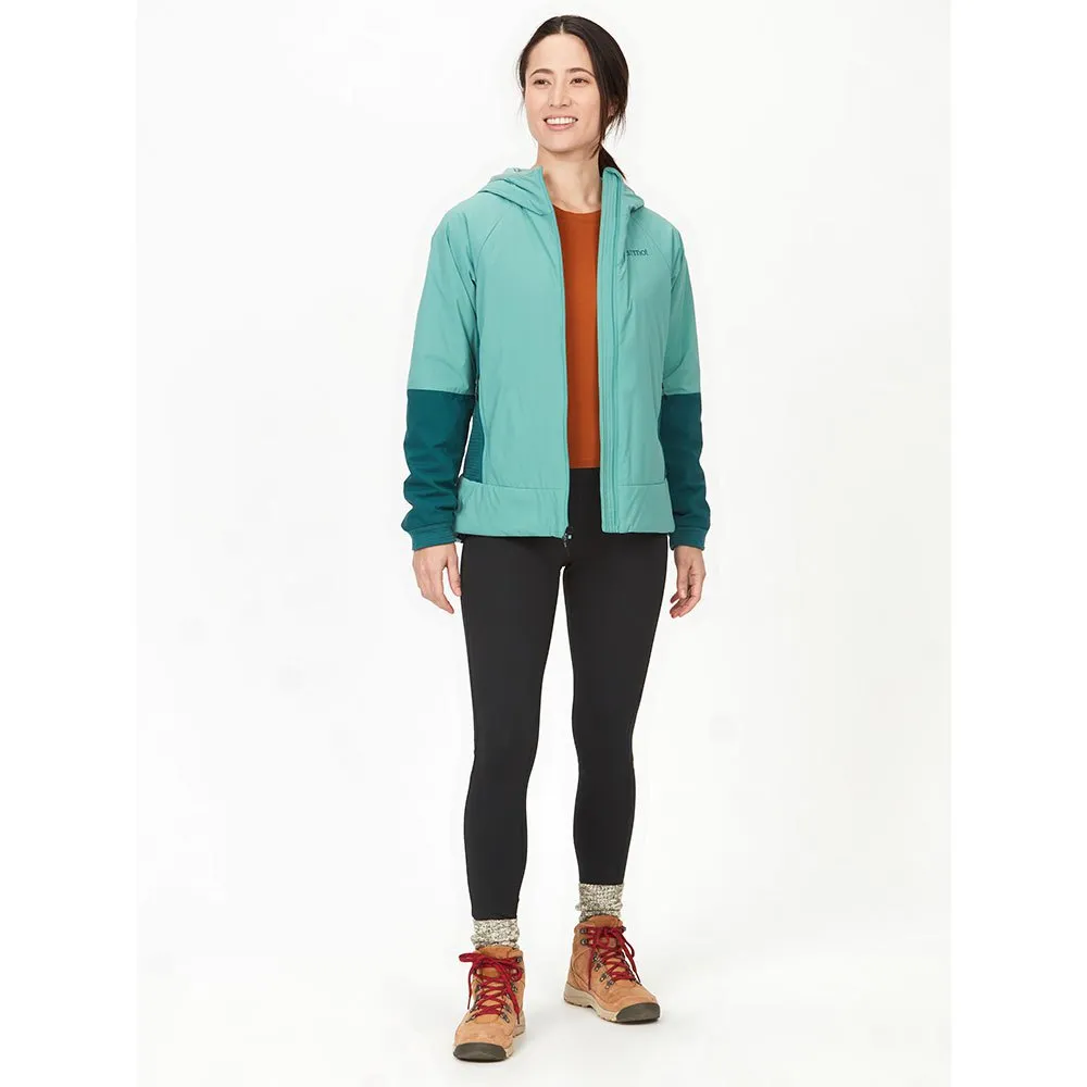 Marmot Novus Hybrid Kapuzenpullover, Blue agave / dark jungle