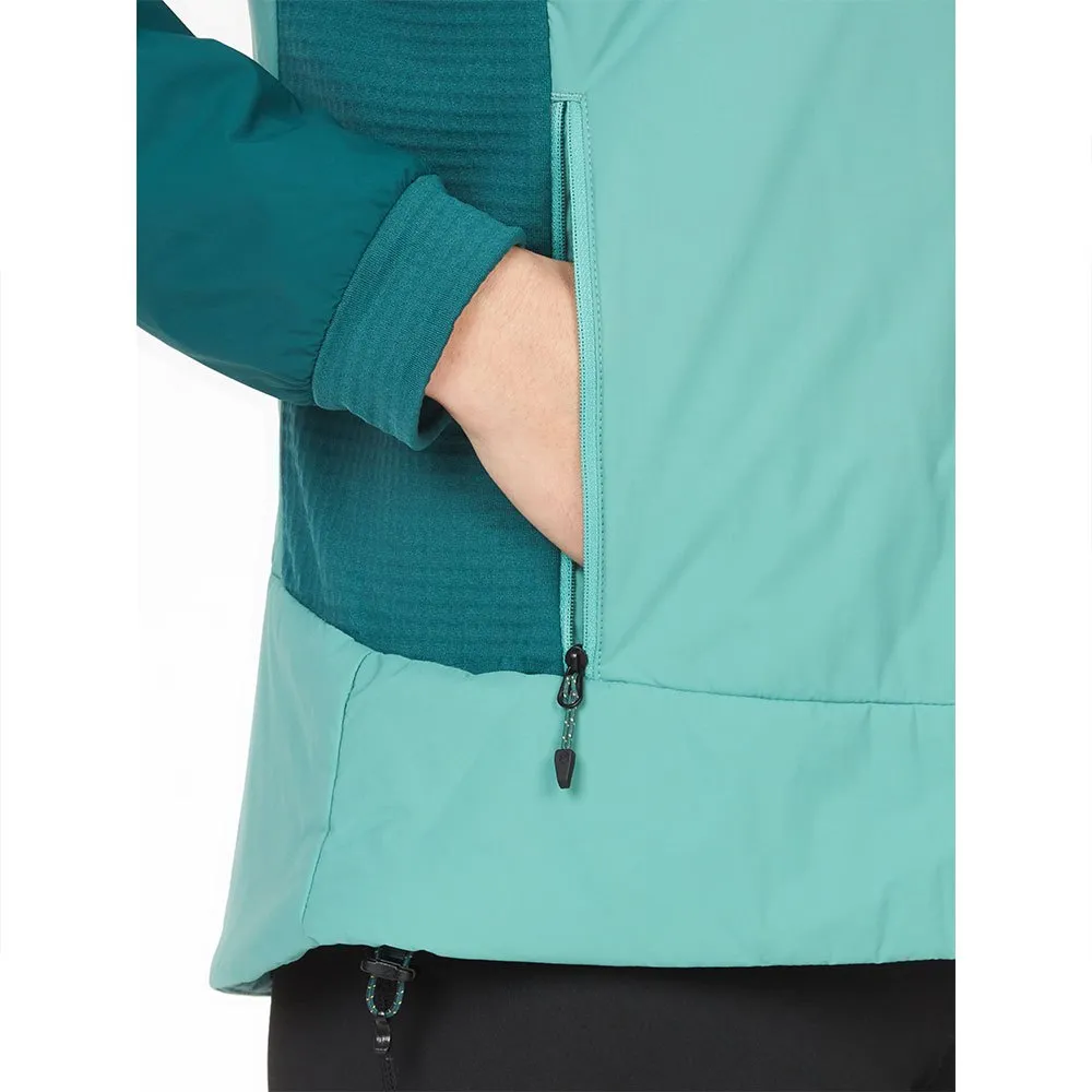 Marmot Novus Hybrid Kapuzenpullover, Blue agave / dark jungle