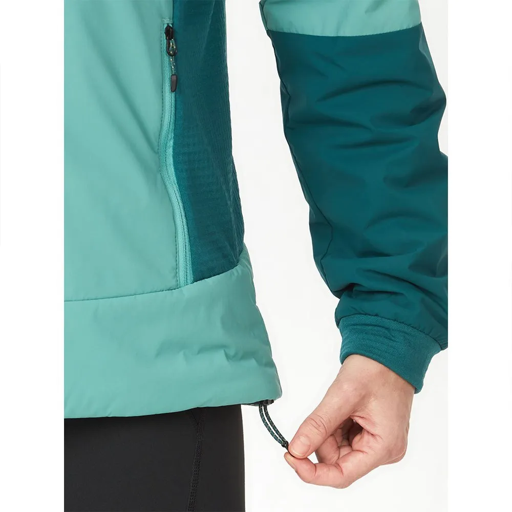 Marmot Novus Hybrid Kapuzenpullover, Blue agave / dark jungle