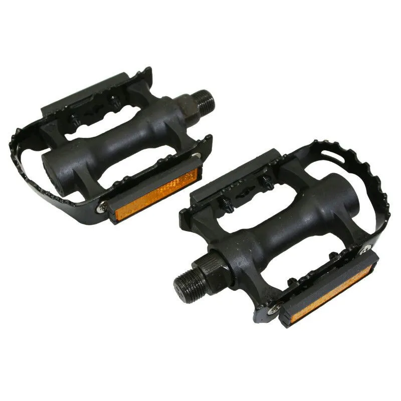 Marwi MTB-Pedale Harzkörper Stahlkäfig SP931 9-16". Unisex, schwarz, 9/16"