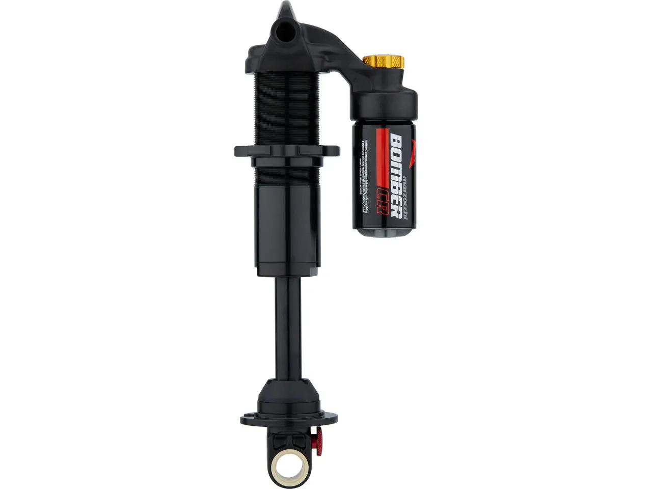 Marzocchi Bomber CR A Performance Trunnion Dämpfer, Black, 185mm x 52.5mm