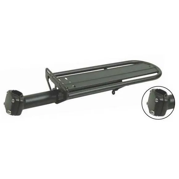 MASSI Carrier Cm-01 Aluminium Adjustable Gepäckträger, Black, One Size