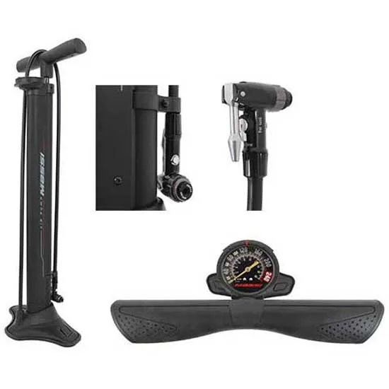 MASSI Cm-f06 Track Hp Tubeless Standpumpe, Black, 260psi MASSI Cm-f06 Track Hp Tubeless Standpumpe, Black, 260psi