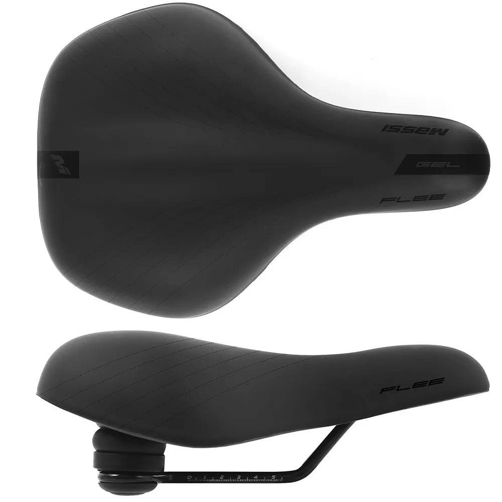 MASSI Flee Gel Elastomer Sattel, Black, 190mm MASSI Flee Gel Elastomer Sattel, Black, 190mm