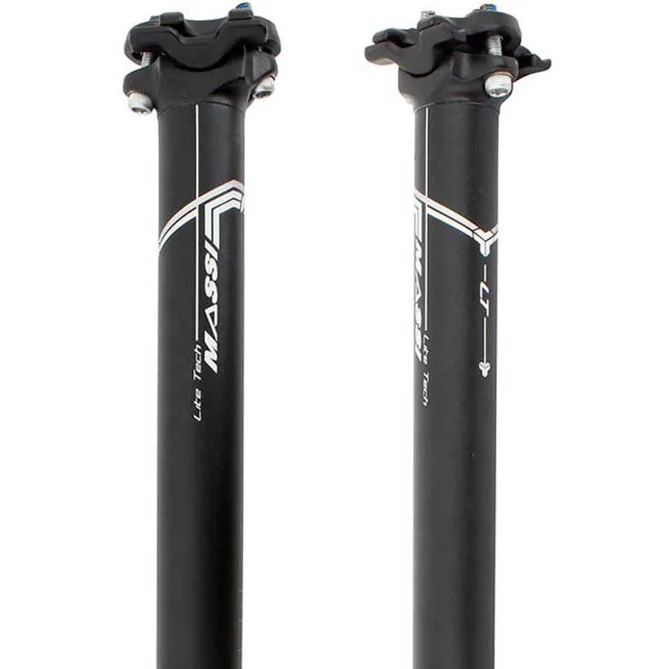 MASSI Msp-204 27.2x400 Mm Alloy Sattelstütze, Black / silver, 400mm, 27.2mm