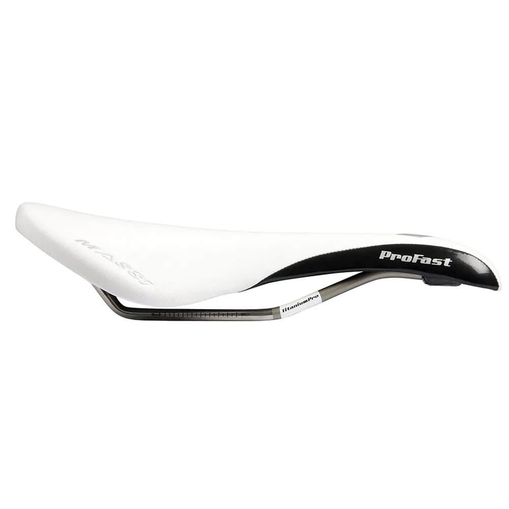 MASSI Profast Carbon/titanium Sattel, White, 136mm MASSI Profast Carbon/titanium Sattel, White, 136mm