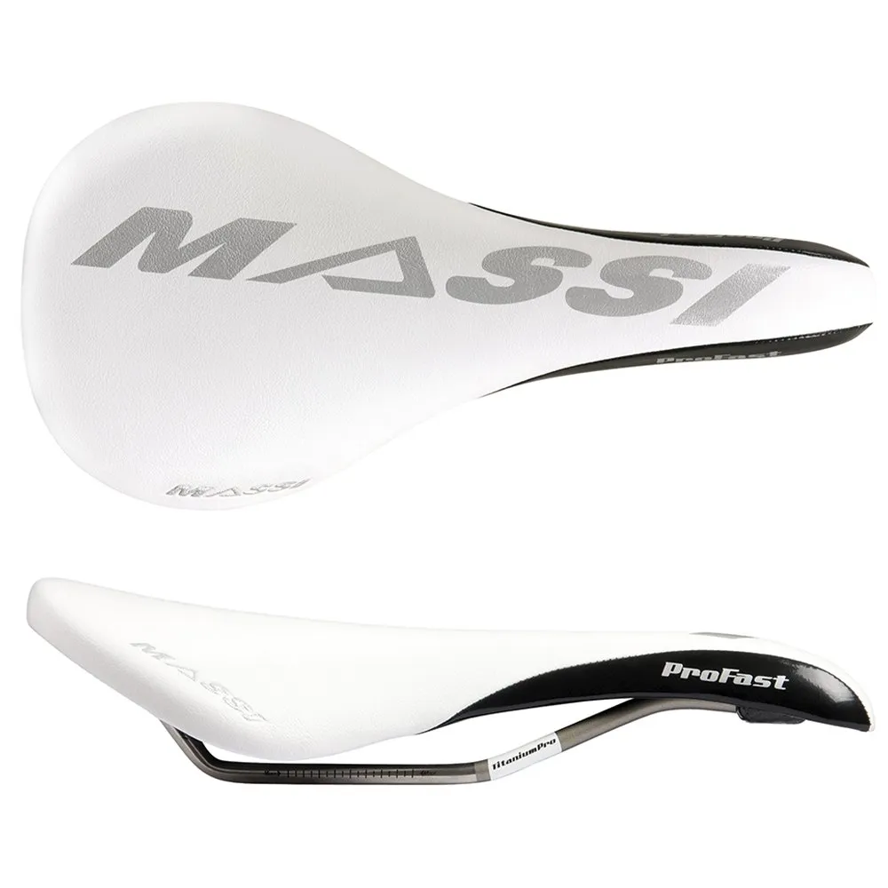 MASSI Profast Carbon/titanium Sattel, White, 136mm MASSI Profast Carbon/titanium Sattel, White, 136mm