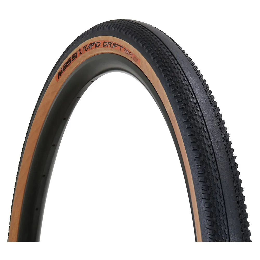 MASSI Rapid Drift Classic 700cx47 Tubeless Gravelreifen, Black / gumwall, 700C x 47