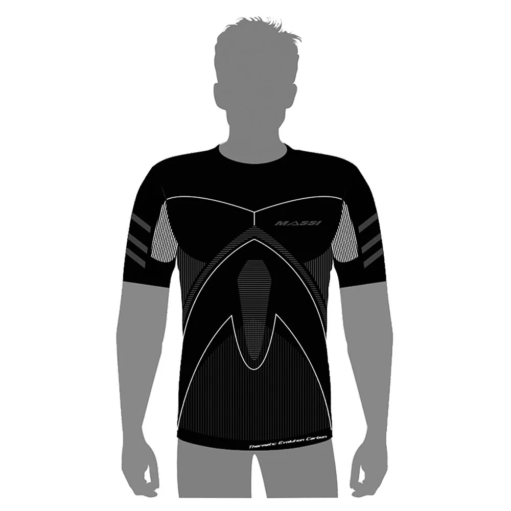 MASSI Thermetic Evolution Carbon Kurzarm-baselayer MASSI Thermetic Evolution Carbon Kurzarm-baselayer
