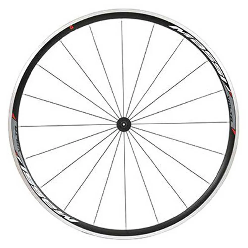 MASSI Volta Tubular Rennrad-vorderrad, Black / silver, 9 x 100mm MASSI Volta Tubular Rennrad-vorderrad, Black / silver, 9 x 100mm