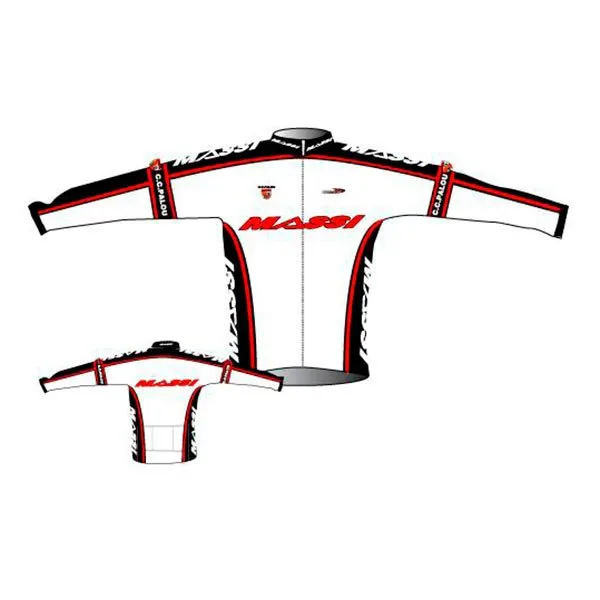 MASSI Windtex Team Jacke, White / red
