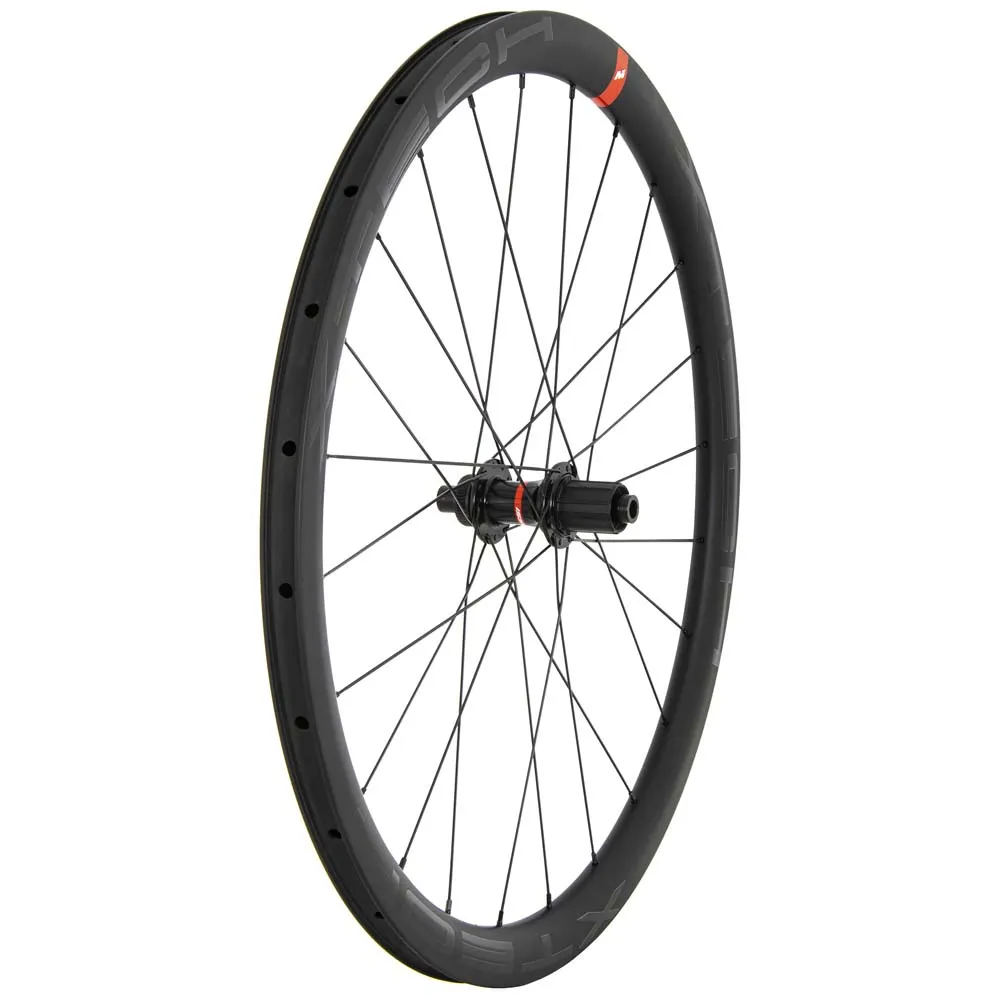 MASSI X-tech Carbon 38 Cl Disc Tubeless Rennrad-hinterrad, Black, 12 x 142mm, Shimano/Sram HG MASSI X-tech Carbon 38 Cl Disc Tubeless Rennrad-hinterrad, Black, 12 x 142mm, Shimano/Sram HG