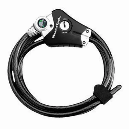 Masterlock 8428eurdpro Kabelschloss, Black / silver, 10 x 1800mm Masterlock 8428eurdpro Kabelschloss, Black / silver, 10 x 1800mm