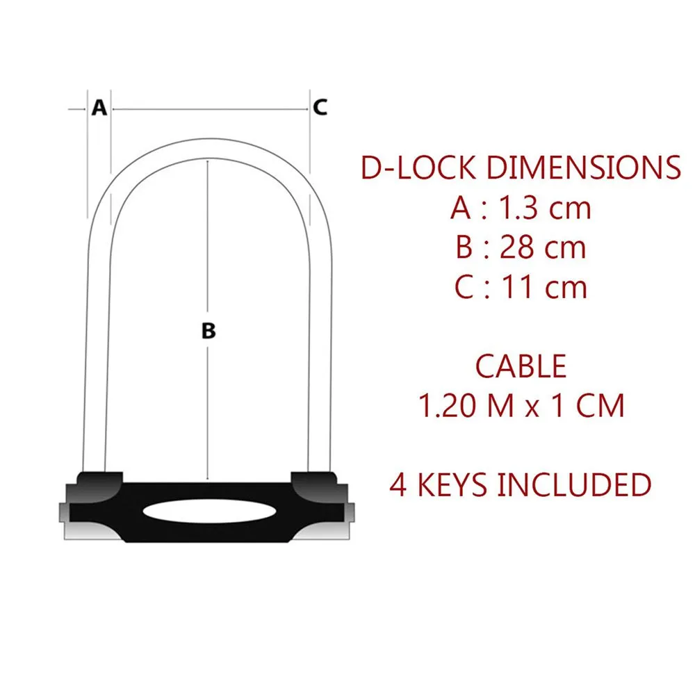 Masterlock U-lock 8285eurdpro Bügelschloss, Black, One Size Masterlock U-lock 8285eurdpro Bügelschloss, Black, One Size