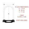 Masterlock U-lock 8285eurdpro Bügelschloss, Black, One Size