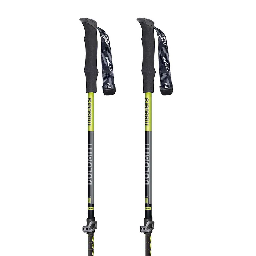 Masters Dolomiti Stöcke, Black / lime, 66-130cm Masters Dolomiti Stöcke, Black / lime, 66-130cm