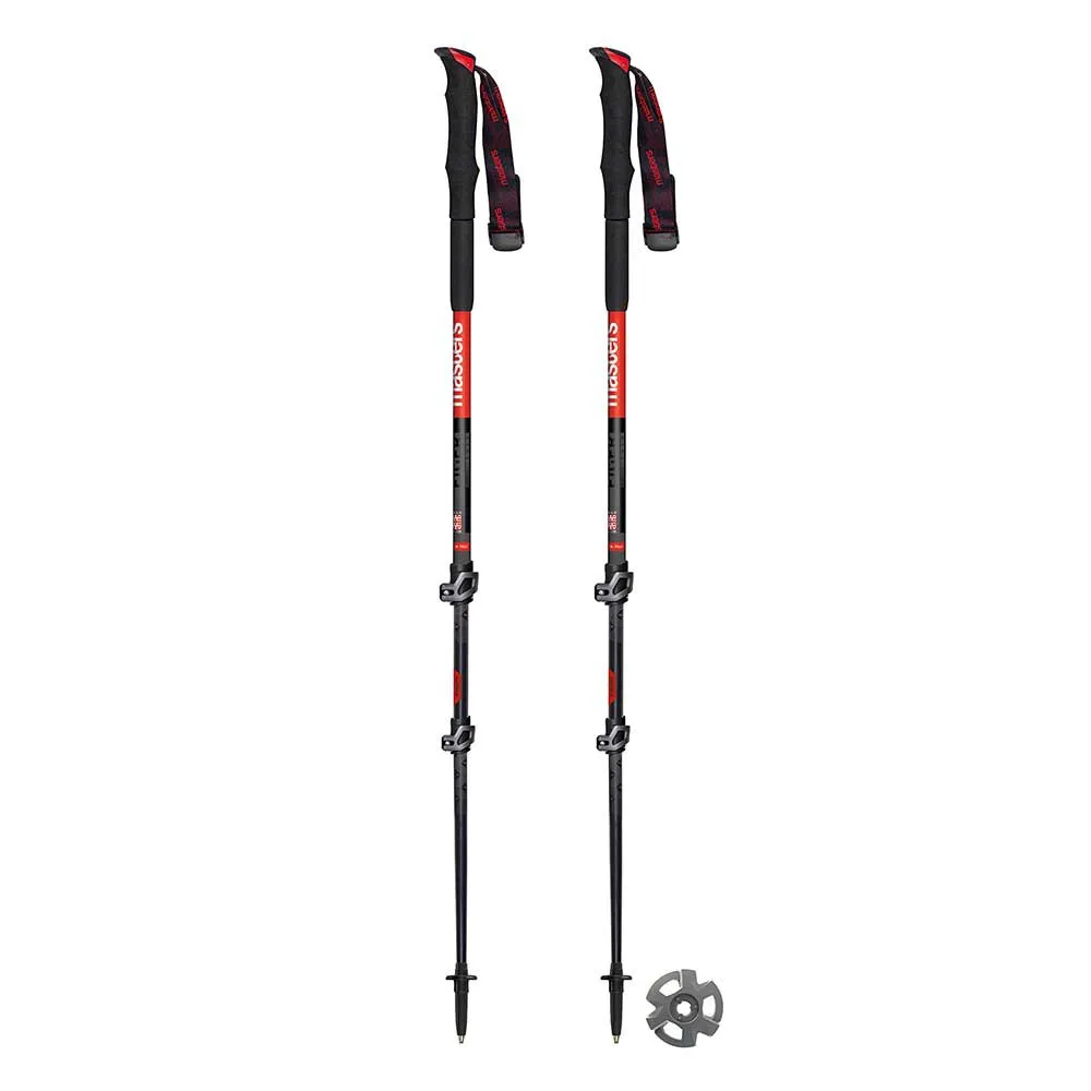 Masters Eiger Calu Stöcke, Black / red, 66-135cm Masters Eiger Calu Stöcke, Black / red, 66-135cm