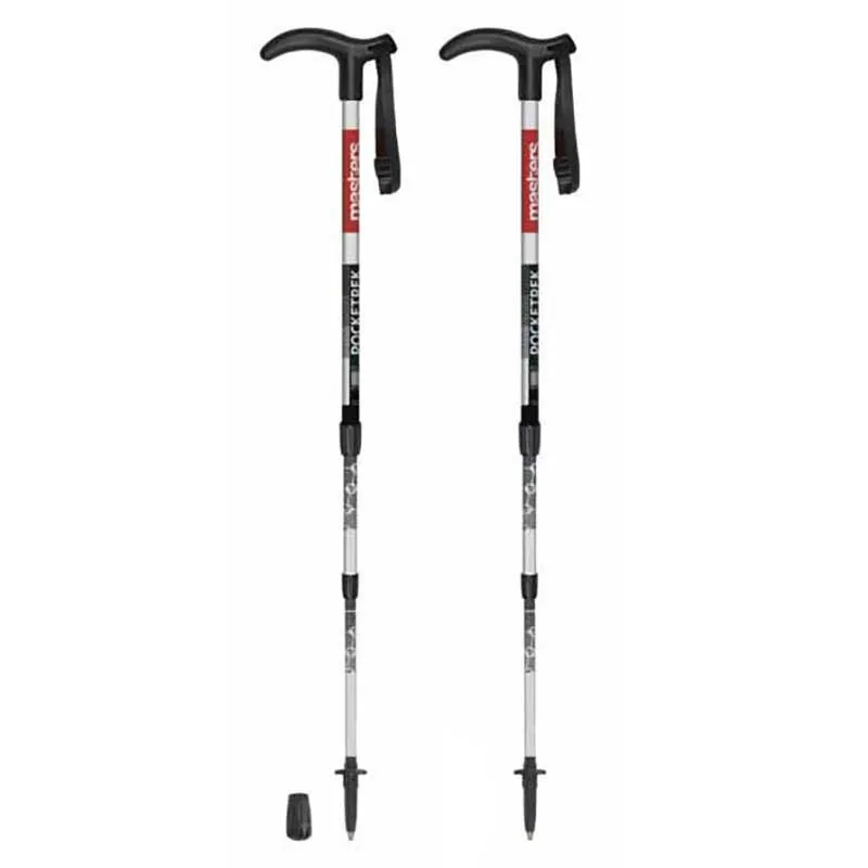 Masters Pocketrek Junior Stöcke, Black / white / red, 49-100cm Masters Pocketrek Junior Stöcke, Black / white / red, 49-100cm