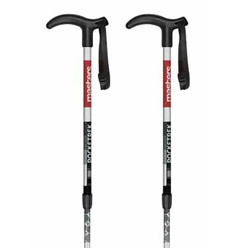 Masters Pocketrek Junior Stöcke, Black / white / red, 49-100cm Masters Pocketrek Junior Stöcke, Black / white / red, 49-100cm
