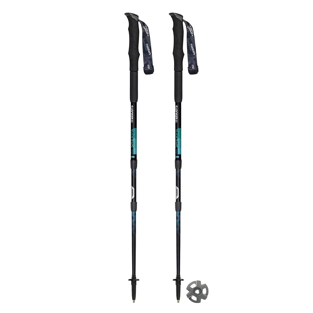 Masters Sherpa Stöcke, Black / turquoise, 65-140cm Masters Sherpa Stöcke, Black / turquoise, 65-140cm