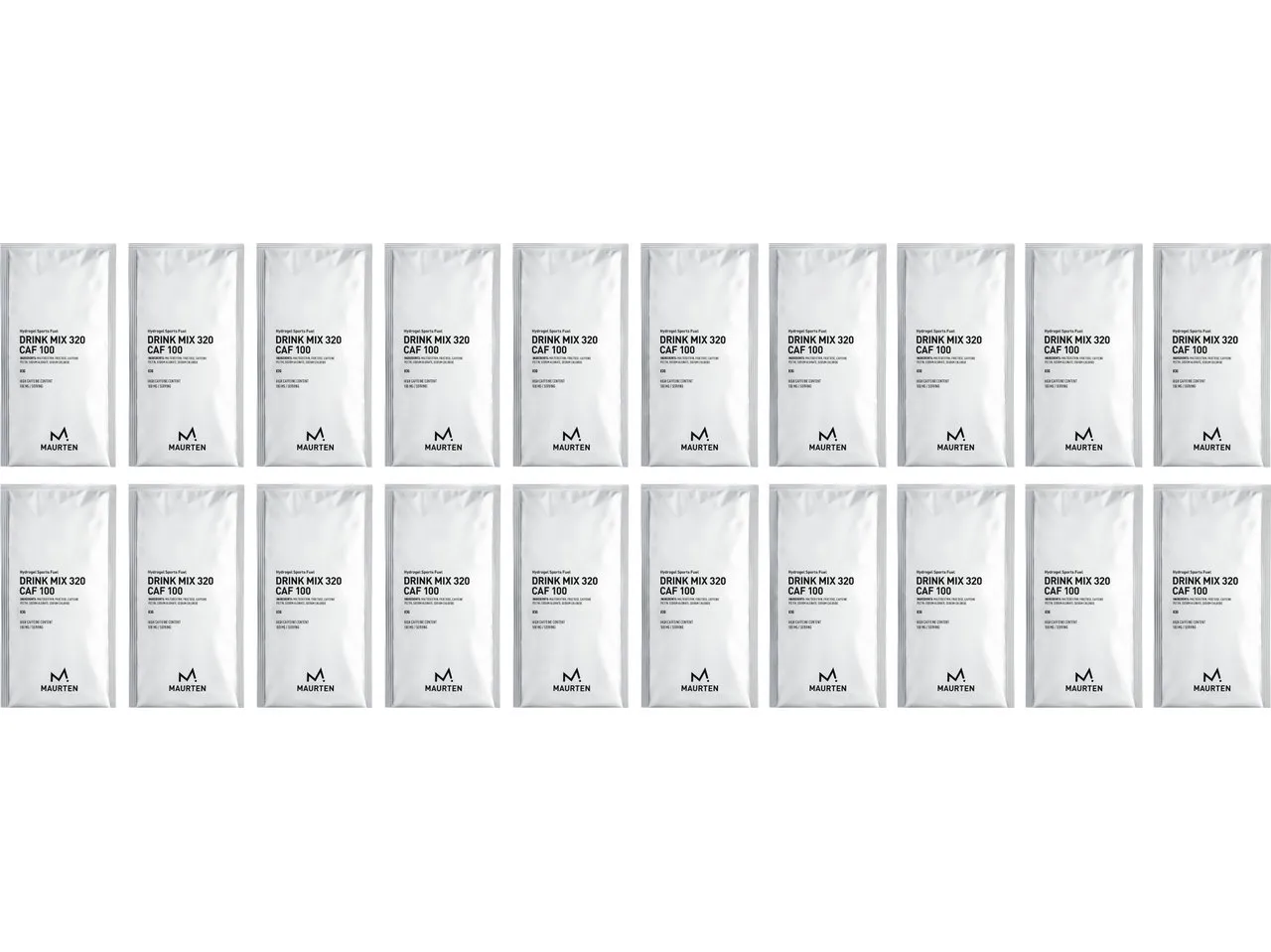 Maurten Drink Mix 320 CAF 100 Getränkepulver - 20 Stück, 1660g Maurten Drink Mix 320 CAF 100 Getränkepulver - 20 Stück, 1660g