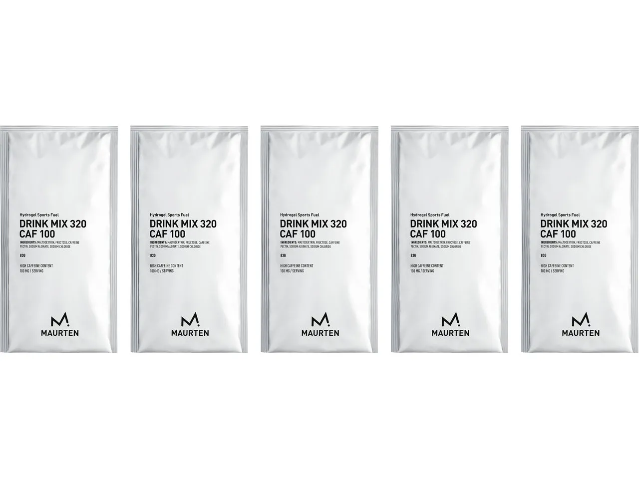 Maurten Drink Mix 320 CAF 100 Getränkepulver - 5 Stück, 415g Maurten Drink Mix 320 CAF 100 Getränkepulver - 5 Stück, 415g