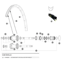 Mavic 6 Bolt Disc Id360 Hinterradnabenachse Mavic 6 Bolt Disc Id360 Hinterradnabenachse