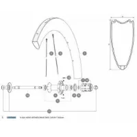 Mavic Aero Cxr 60 C/t Rear Right Speiche 10 Einheiten Mavic Aero Cxr 60 C/t Rear Right Speiche 10 Einheiten