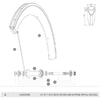 Mavic Aero Cxr Elite Exalith Front Speichen 9 Einheiten Mavic Aero Cxr Elite Exalith Front Speichen 9 Einheiten