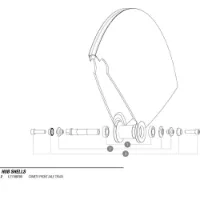 Mavic Comete Front Axle Track Adapter Mavic Comete Front Axle Track Adapter