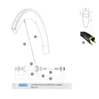 Mavic Comete Pro Carbon Exalith Vorderradfelge Mavic Comete Pro Carbon Exalith Vorderradfelge
