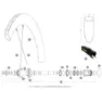 Mavic Comete Pro Carbon Sl C Disc Hintere Rechte Speichen 12 Einheiten, Black, 236mm