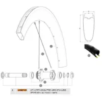 Mavic Comete Pro Carbon Sl Disc Tdf Linke Speichen 12 Einheiten Mavic Comete Pro Carbon Sl Disc Tdf Linke Speichen 12 Einheiten