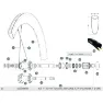 Mavic Comete Pro Carbon Sl T Front 2 Units/rear Right 1 Unit Speichen, Black, 247/253/236mm
